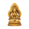 A Gilt-Bronze Figure of a Seated Four-Armed Avalokiteshvara