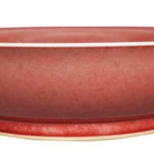 Sacrificial Red-Glazed Dish with Flared Rim